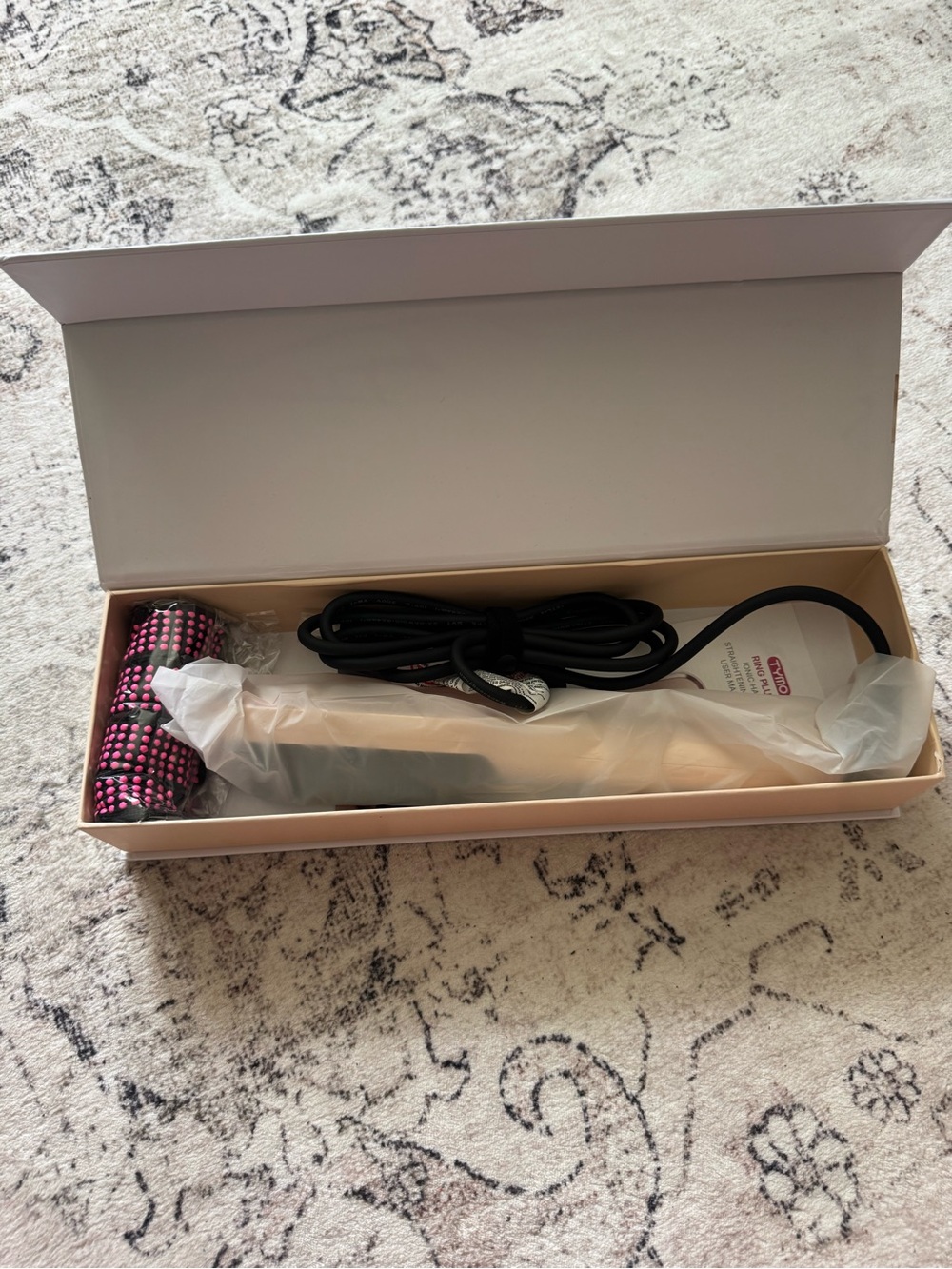 TYMO Ring Plus Ionic Hair Straightening Comb - Rose Gold - Picture 2 of 3